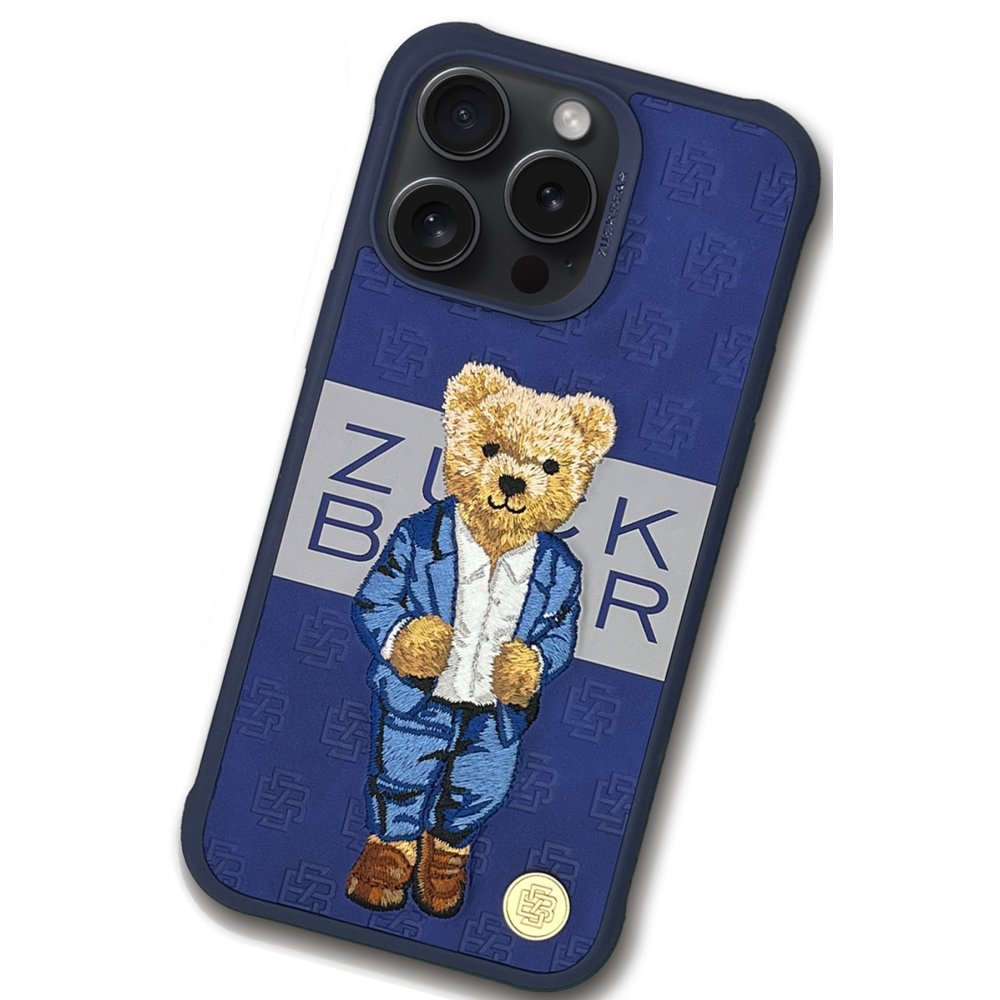 Husa Piele Zuck Bear pentru Iphone 15 Pro Max- Protectie Premium Design Paris Gentelman Suit - 1 | YEO